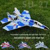 Electric USB Charging Hand-Launched Su-35 Su-27 Boomerang Glider Model Airplane