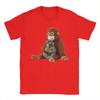 Punch Monkey Funny Animal Men T Shirt  Vintage Tees Short Sleeve Crewneck T-Shirts 100% Cotton Gift Idea Clothes