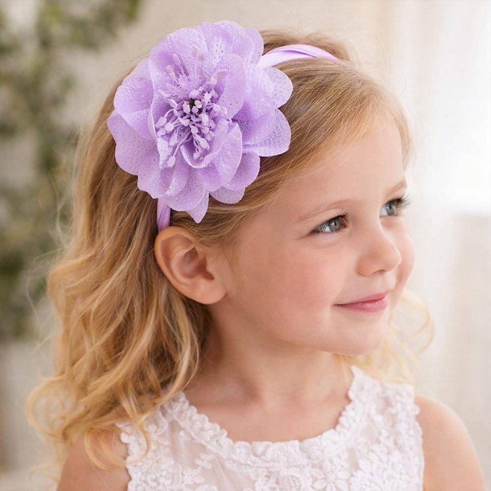 Princess Big Flower Headband Multi-Layers Girl Hair Hoop Hair Band  Hair Accessories