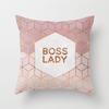 Simple Geometric Sofa Pillowcase Pink Cushion Cover Pillowcase Pillowcase