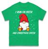 I Run On Beer And Christmas Cheer Funny Christmas T Shirt Xmas Gnome Gift Top
