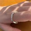 Contemporary S925 Silver Open Mobius Ring For Ladies Artistic Geometric Adjustable Design