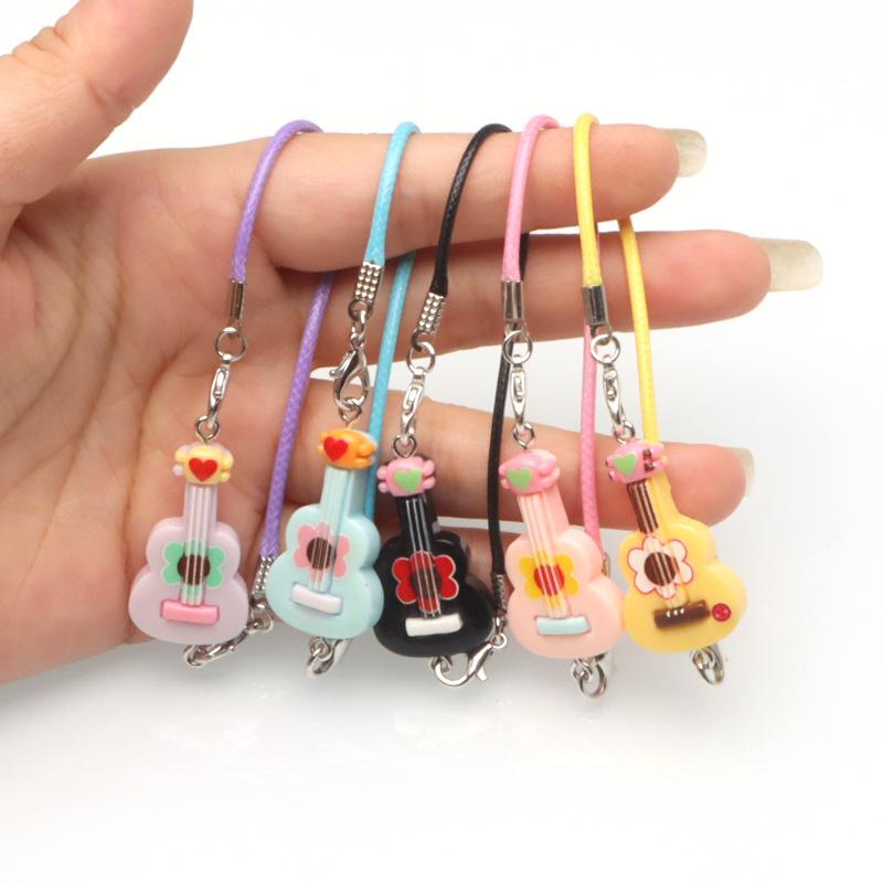 5Pcs Dollhouse Accessories Simulation Mini 1:12 Guitar Toy Model Scene Miniature Cute Doll DIY Dress Up Decorative Pendant
