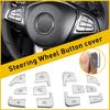 Steering Wheel Button Silver Trim For Mercedes Benz GLC C Class W205 2015-2018 A