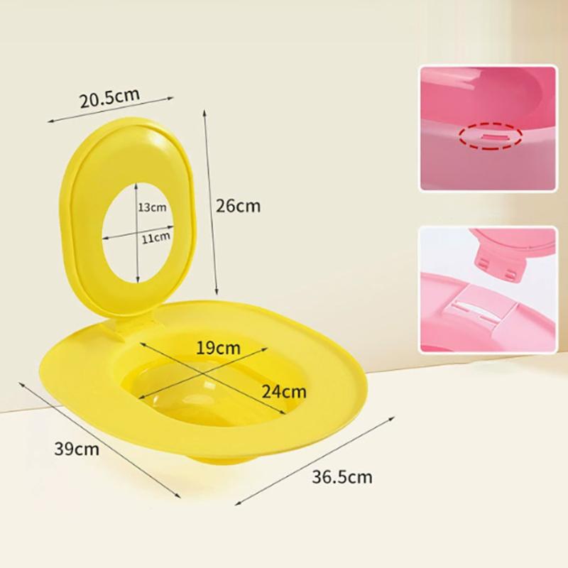 Cat Toilet Training System Cat Toilet Training Kit Teach To Use Reusable Cat Sandbox Toilet Seat Cat Training Seat Tool yellow