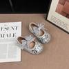 Girls' Sequin Bow Princess Shoes: 2026 Spring/Autumn, Non-Slip, Thin Sole Flats for Little Girls