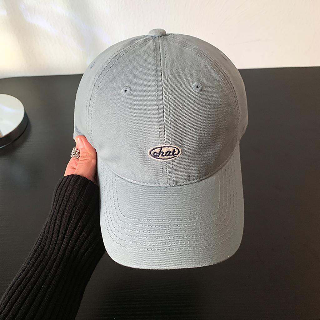 Fashion Solid Color Baseball Hat for Women Summer Cotton Embroidery Adjustable Duck Tongue Cap Girls Female Outdoor Peaked Hat
