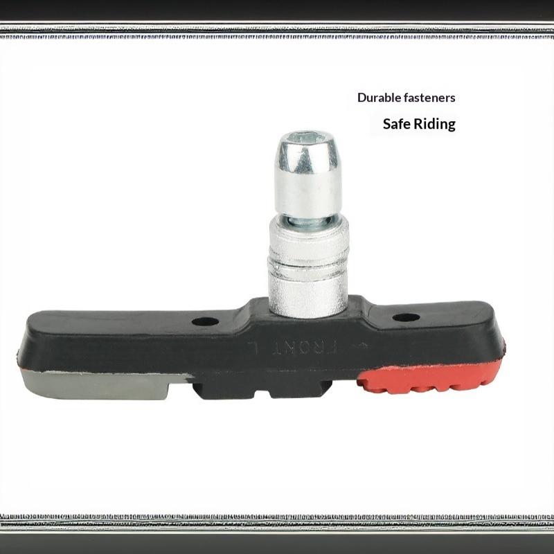 2 Pcs Robust Hard Wearing Rubber 70Mm V Brake Pads For Metal Rim Fit Wet Dry Conditions