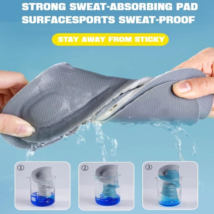 1 par 4D myke skosåler for føtter Plantar fasciitt såle Buestøtte Ortopediske innlegg Sport Støtdemping Skoputer