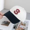 Korean Ig Style Plaid Embroidered Baseball Cap With Adjustable Fit For Casual Wear