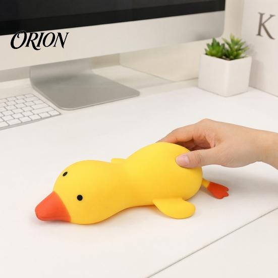 Duck Anxiety Relief Toy 1/2Pcs Giant Yellow Squeeze Toy, Shape Soft Stress Ball Sensory Stretchy Farm Animal Relaxation