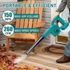 Cordless Leaf Blower with 2 x 3.0 Ah Batteries and Charger, 200 km/h Electric Leaf Blower for Makita, Electric Air Blower Battery Leaf Blower