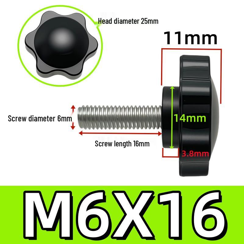 Adjustable Plum Blossom Plastic Head Star Handle Screw Bolt
