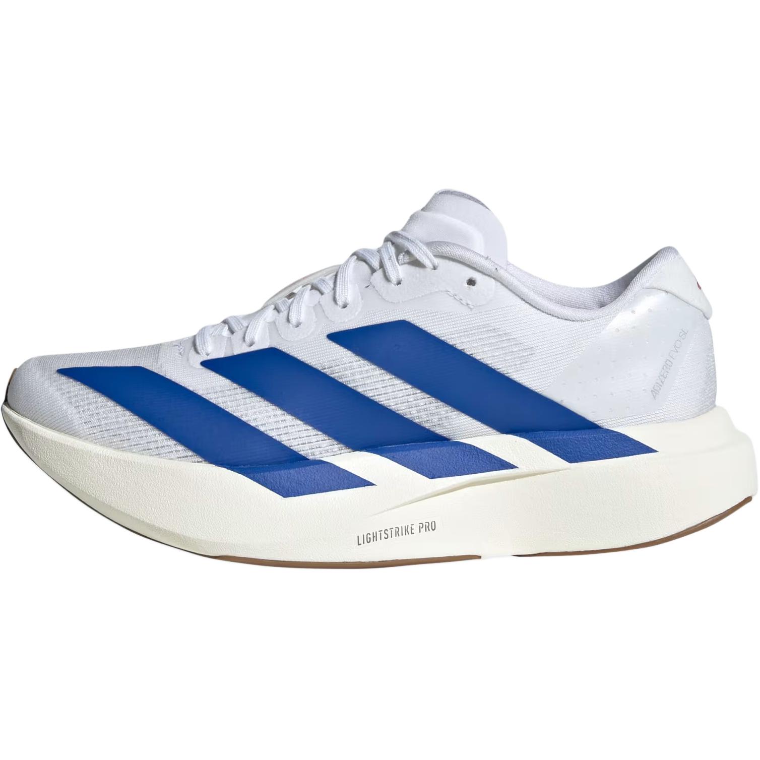 Adidas Adizero Evo Sl Comfortable Sports Low-Top Kids Running Shoes Unisex sneaker White Blue KI8443 38