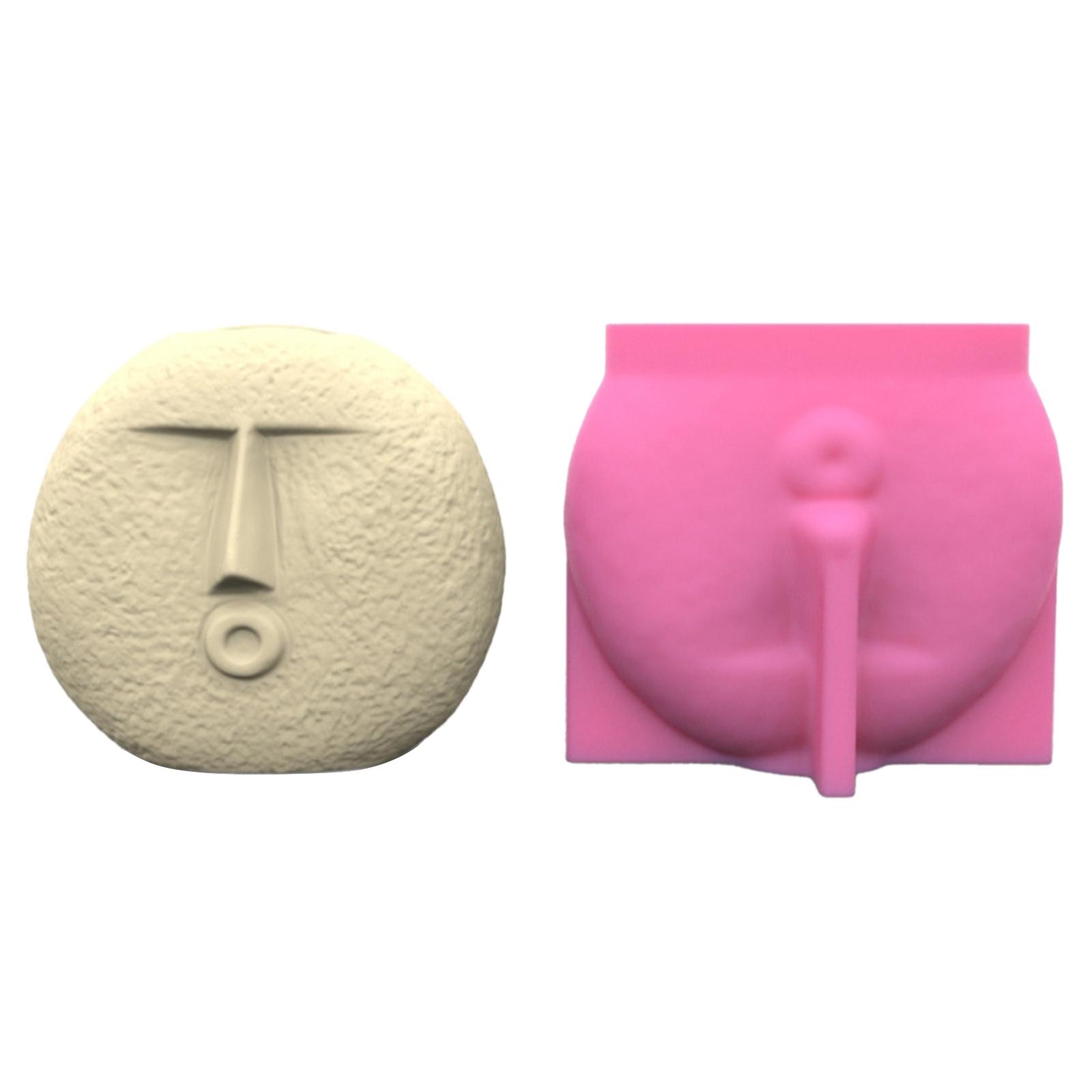 

Сделай сам силиконовая форма для цветочного горшка, многоразовая ваза с человеческим лицом, смоляные формы, DIY ремесленные украшения, формы для вазы для расстановки цветов 5