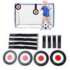 4PCS Soccer Targets Discs Set ABS Soccer Goal Shooting Target Training Equipment with Straps for Sports Training