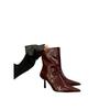 Fashion Hot Selling Women High Heel Ankle Boots Sexy Stilettos Shoes Pointed Toe Designer New 2025 Trend Elegant Leather Pumps Botas