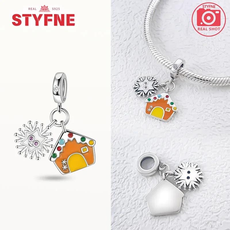 Kupfer-Weihnachts-Nikolausmütze, Weihnachtsmann, Baum, Rentier, Glocken Anhänger Perlen Passend für Original Armband DIY Feinschmuck Geschenke Für Frauen