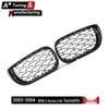 Black Chrome Star-Style Front Grille for BMW 3 Series E46 (2002-2004) 4-Door