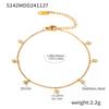 Qiong Yao Stainless Steel Zircon Anklet - Round Bead Light Luxury Foot Chain Accessory