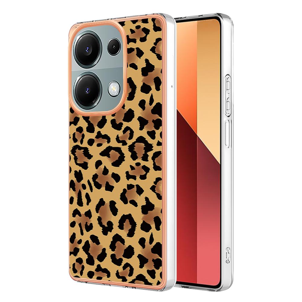 

YB IMD Series-19 Style-D For Xiaomi Redmi Note 13 Pro 4G/Poco M6 Pro 4G Case Pattern Printed TPU Phone Cover Leopard Print