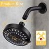 Bathroom Shower Faucet Replacement Part 5 Modes High Pressure Shower Head Sprayer Adjustable Rainfall Shower Head Sprayer