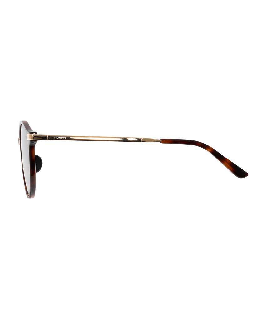 Heonteoaiweeo [Unisex] Round Folding Sunglasses - Havana Htc34