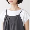 MUJI <Circulation> Women's Breathable Camisole Dress, BC2QAA6S, Charcoal Gray, S