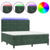 VidaXL Sommier à Lattes de Lit avec Matelas et LED, Lit Rembourré, Lit Double, Lit Adulte de Chambre à Coucher Intérieur, 3136314