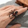 Tier Spinnenring Strass Fingerring Überzogener Offener Ring Damenschmuck