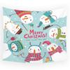 Home Decor Tapestry Christmas Snow Psychedelic Print Tapestry Wall Living Room Room Decor Background Fabric Tapiz Navideño