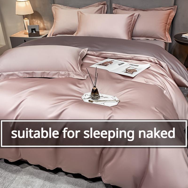 Czteroczęściowy zestaw z długimi odcinkami bawełny klasy A dla matek i dzieci Xinjiang z czystej bawełny kombinowana poszwa na kołdrę prześcieradło lekka luksusowa pościel