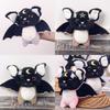 Soft Bat Stuffed Animal With Moon And Star Embroidery Design For Girls And Children