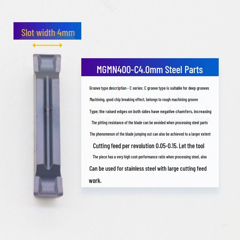 CNC Lathe Grooving Inserts MGMN300-M End Face Cutting Tools