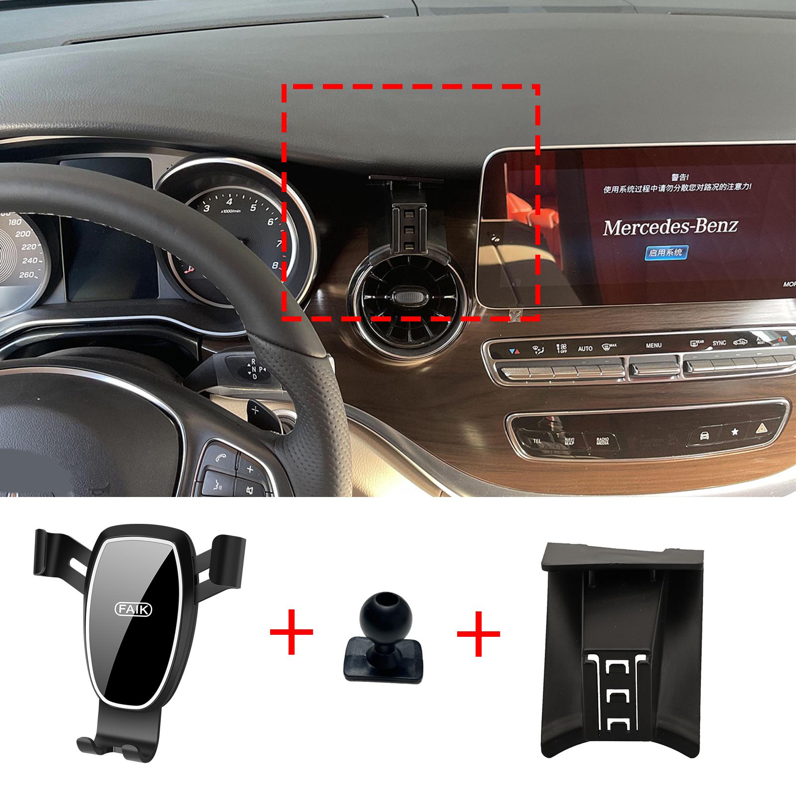 

Автомобільний тримач для мобільного телефону для Mercedes Benz V250 V260 W447 V-класу 2016~2025 Навігаційний кронштейн Стійка для навігації Автоаксесуари