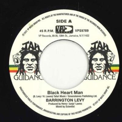 7inch Record BARRINGTON LEVY / ROOTS RADICS - Black Heart Man / Round Eight VPS9789 Jah Guidance/VP 1979 US Reggae, Ska & Dub