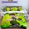 3pcs Bedding Set Ben 10 Alien Force Includes 1 Comforter+2 Pillowcases, Without Pillow Inserts, Soft Comfortable, Lightweight Breathable,210