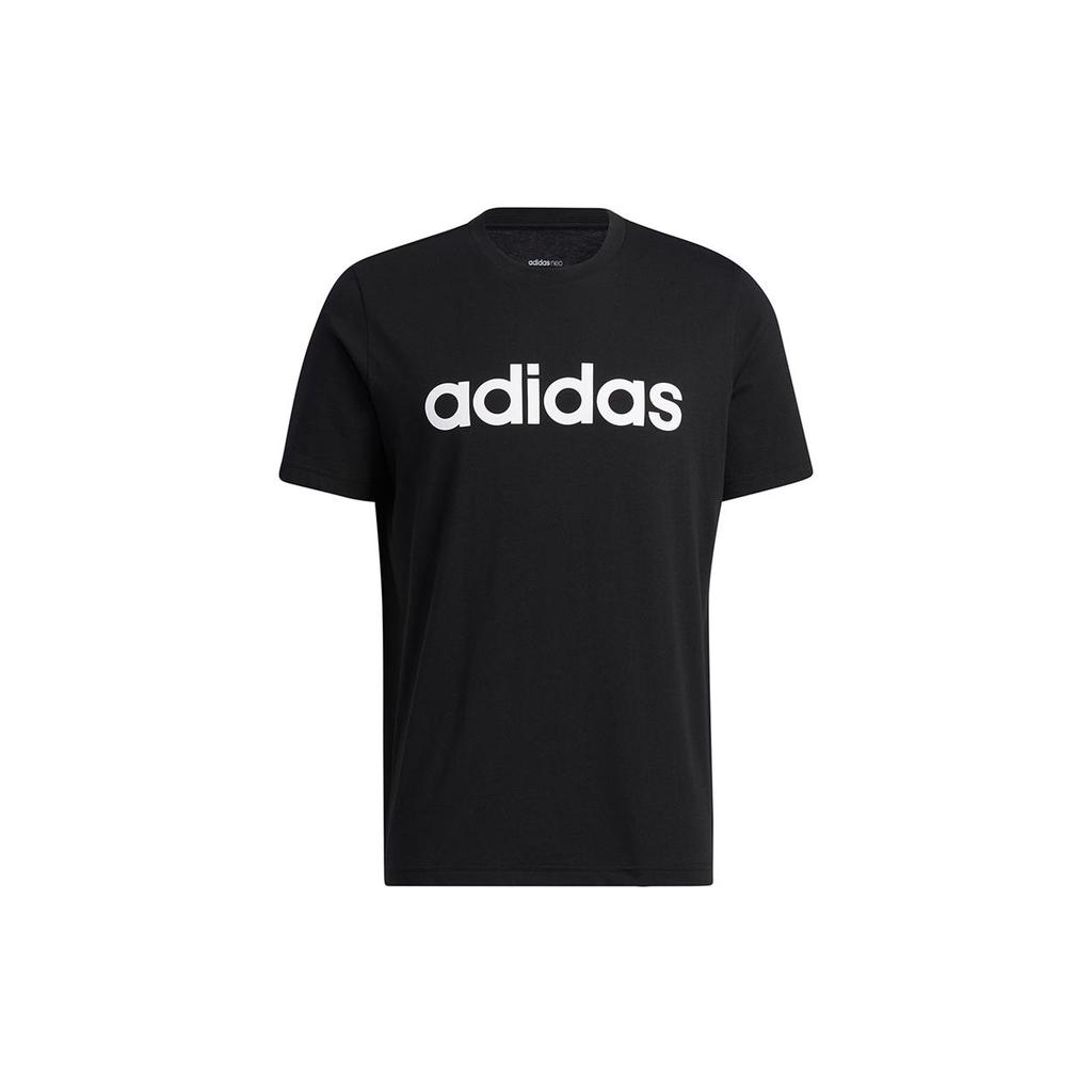 Adidas Neo T Shirts Men's Black Crew Neck Moderate Straight Fit H16311