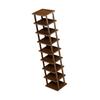 9 Tiers Vertical Shoe Rack Organizer Assembly Free Standing Storage Box Narrow Shelf for