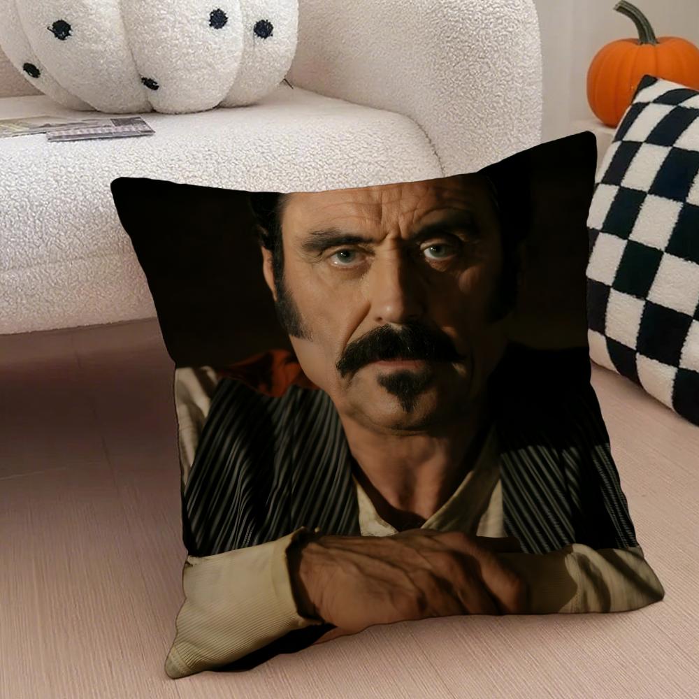 IIan McShane Pillow Movie Star Cushion Cover Throw Pillow Cover Hidden Button Durable Polyester Chair Cushion