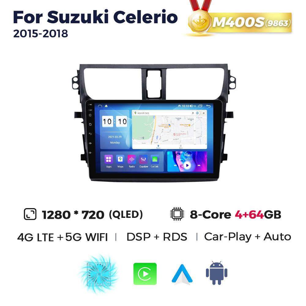 8-Core 2Din Android Car Radio Stereo Multimedia Video Player For Suzuki Celerio 2015-2018 GPS Navigation Wireless Carplay Auto