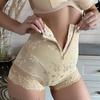 Mutandine modellanti Shaper sexy in pizzo Body Shaper con cerniera Mutandine doppie contenitive Donna Shapewear Sexy pizzo in vita