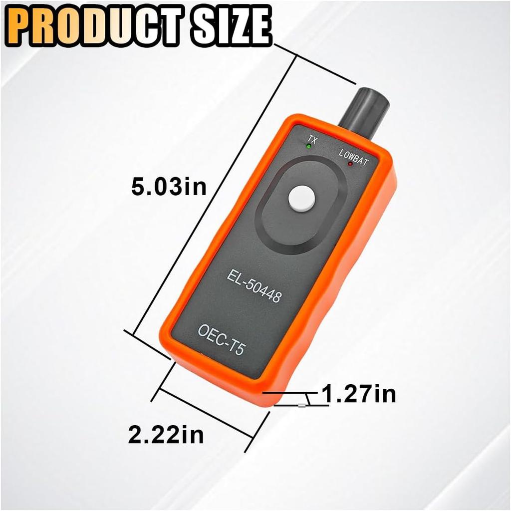 TPMS Relearn Tool, OEC-T5 EL-50448 Tire Pressure Monitor System Sensor Reset Tool, Programming Training Activation Tool For GM/Cadillac/Buick/Chevy