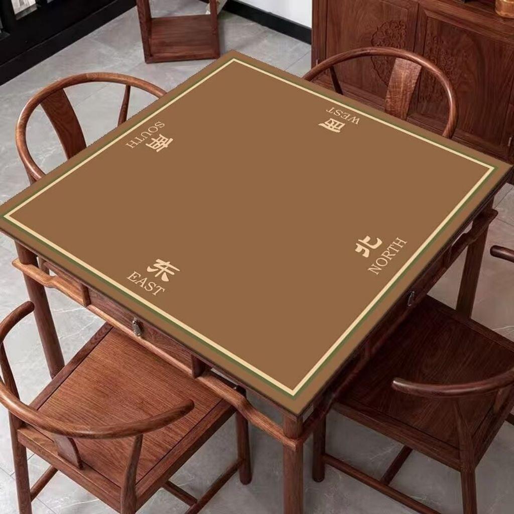 

Новий китайський килимок для столу для маджонгу, побутовий безшумний килимок, стільниця, стійка до бруду та легка у догляді, килимок для столу для гри в карти з кришталевого оксамиту 100 * 100cm (crystal velvet)