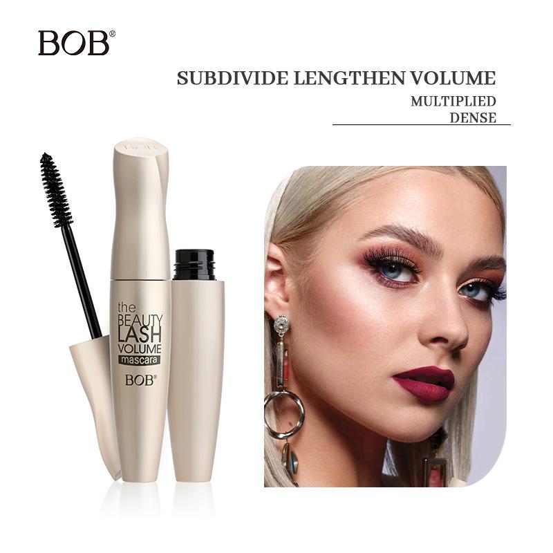 BOB Dichte Feder-Mascara wasserfest, schweißfest und nicht verschmierend schlank dicht geschwungen langanhaltend Fixier-Make-up-Punkt