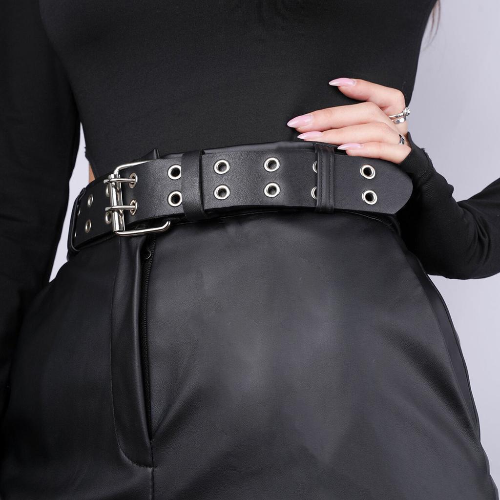 Women's Wide Belt Adjustable Black Denim Accessory Women's Gift Casual Versatile Valentine's Day Gift Party Outfit