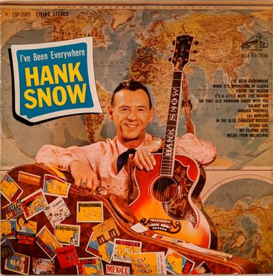 LP Record HANK SNOW - I've Been Everywhere LSP2675 RCA Victor 1963 US Folk Used