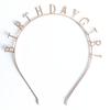 Happy Birthday Girl Headband Sweet Girls Birthday Party Tiara Styling Princess Crown Rhinestone Hair Hoop Fashion Hairband