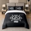 Set Biancheria da Letto 3 Pezzi Linkin Park Lenzuolo Morbido e Due Federe Decorazione Camera da Letto