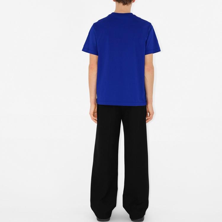 Burberry T Shirts Men's Blue Crew Neck Moderate 80882961
